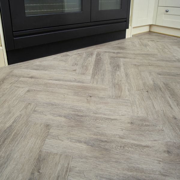 Signature Select Parquet Herringbone Luxury Vinyl Flooring Distressed Oak SSP-013 - Image 3